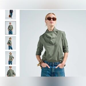 TWP My Maria Blouse in Beetle Bee, US L, NWT, $475, intricate, Cotton